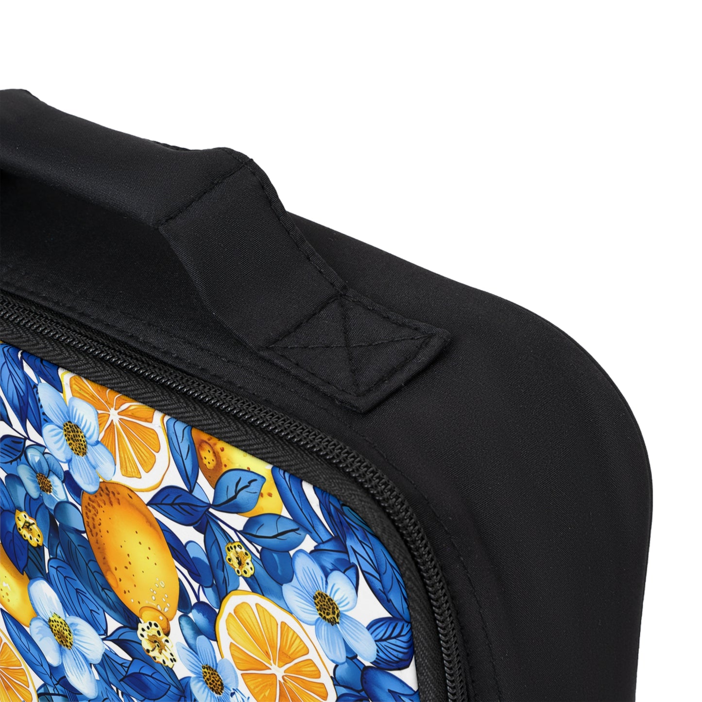 Lemon Floral Insulated Lunch Bag
