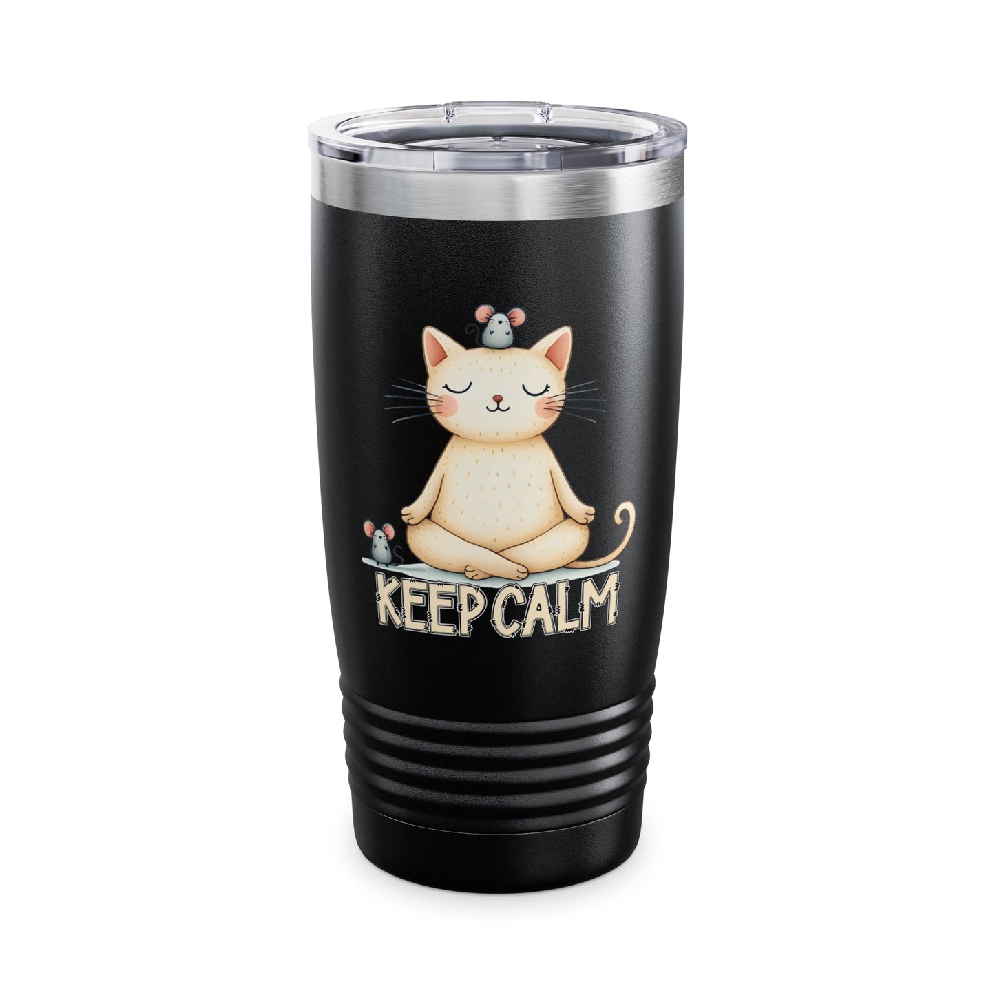 Keep Calm Cat Tumbler