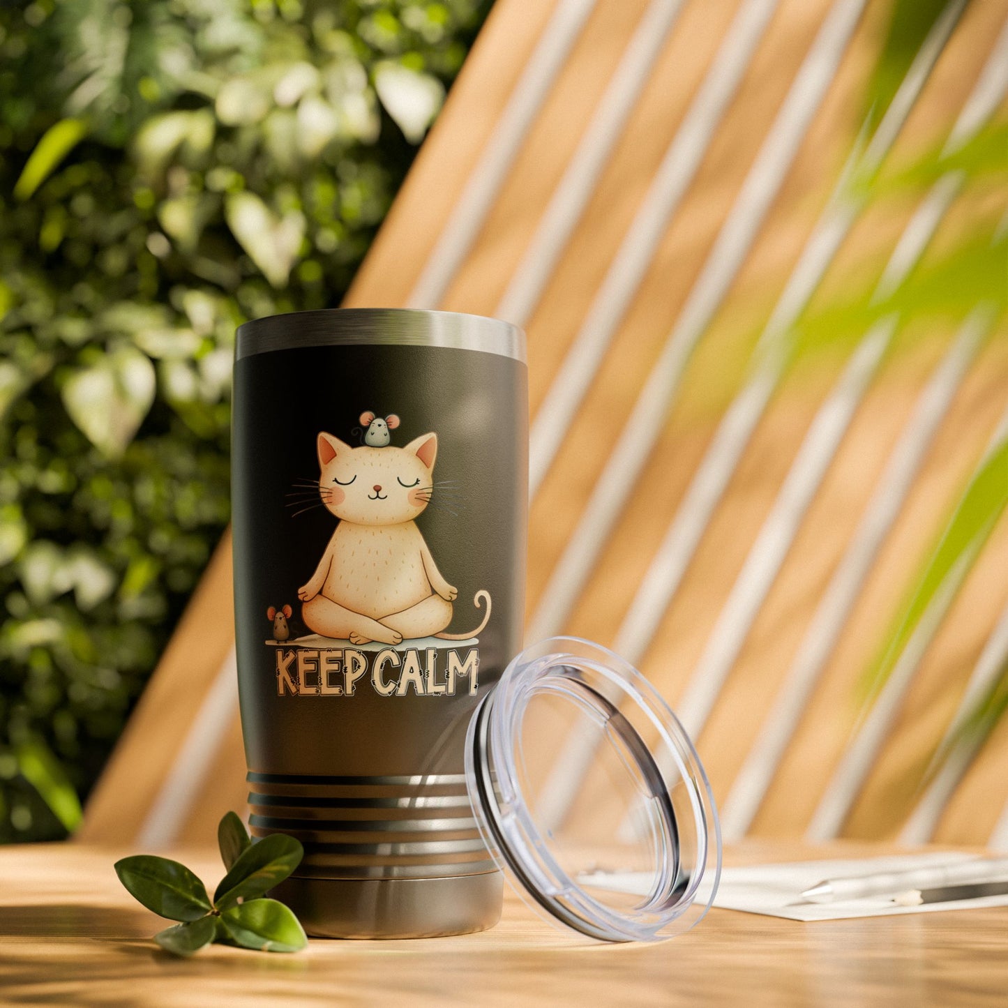 Keep Calm Cat Tumbler