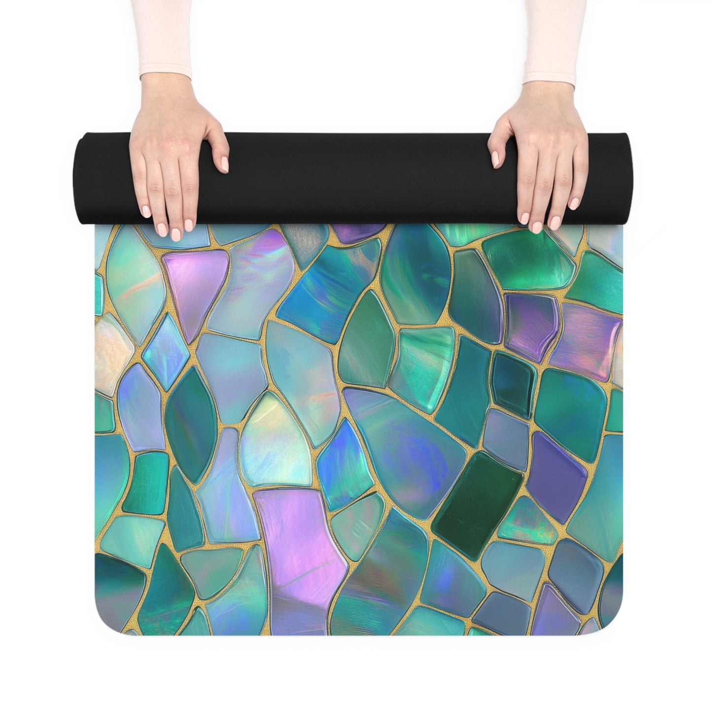 Serene Mosaic Rubber Yoga Mat