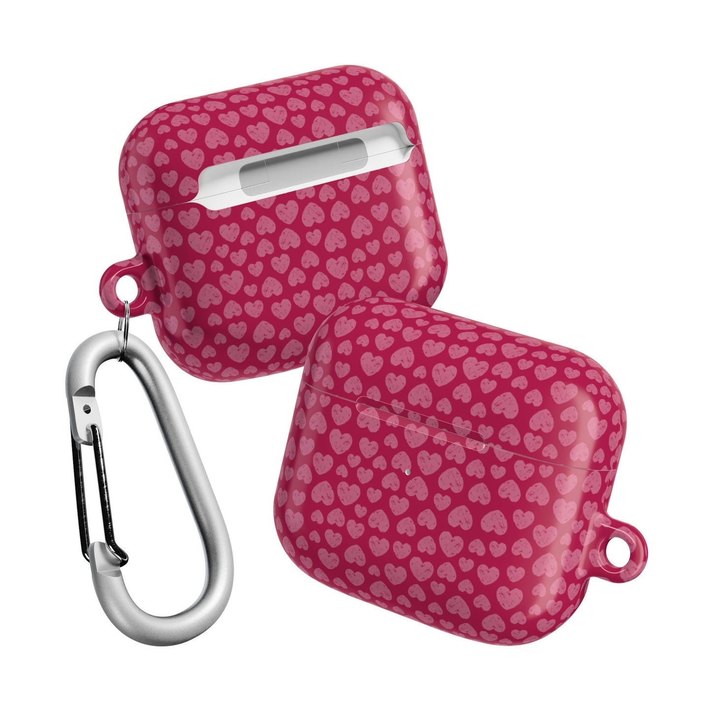 Cute Heart Pattern AirPod Case