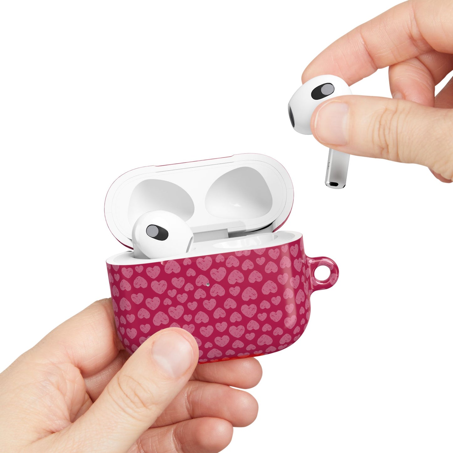 Cute Heart Pattern AirPod Case
