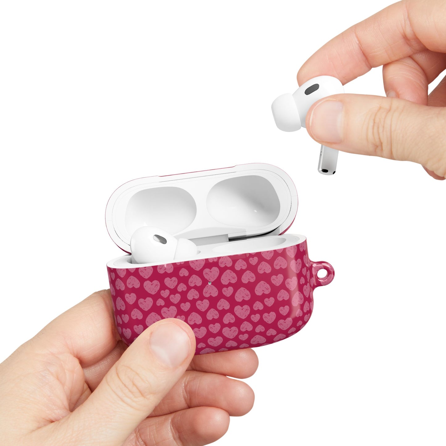 Cute Heart Pattern AirPod Case
