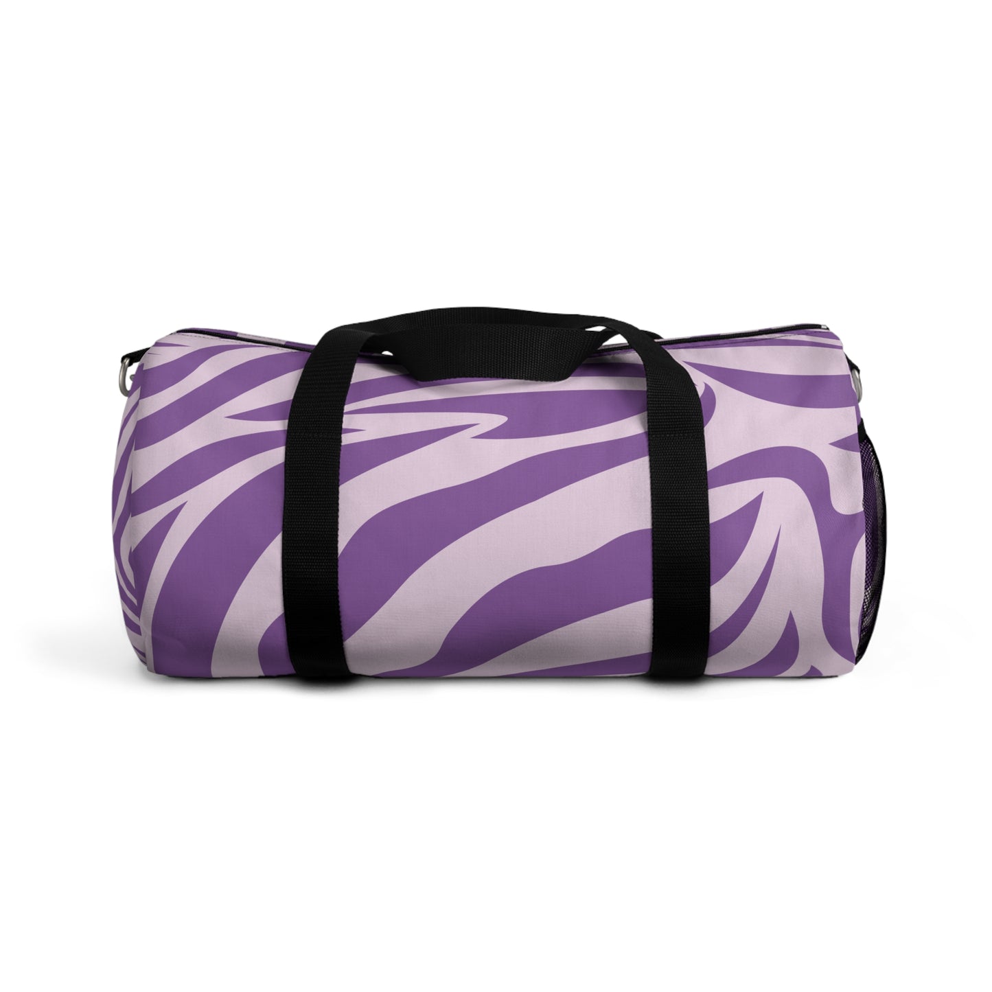 Stylish Purple Zebra Print Duffel Bag