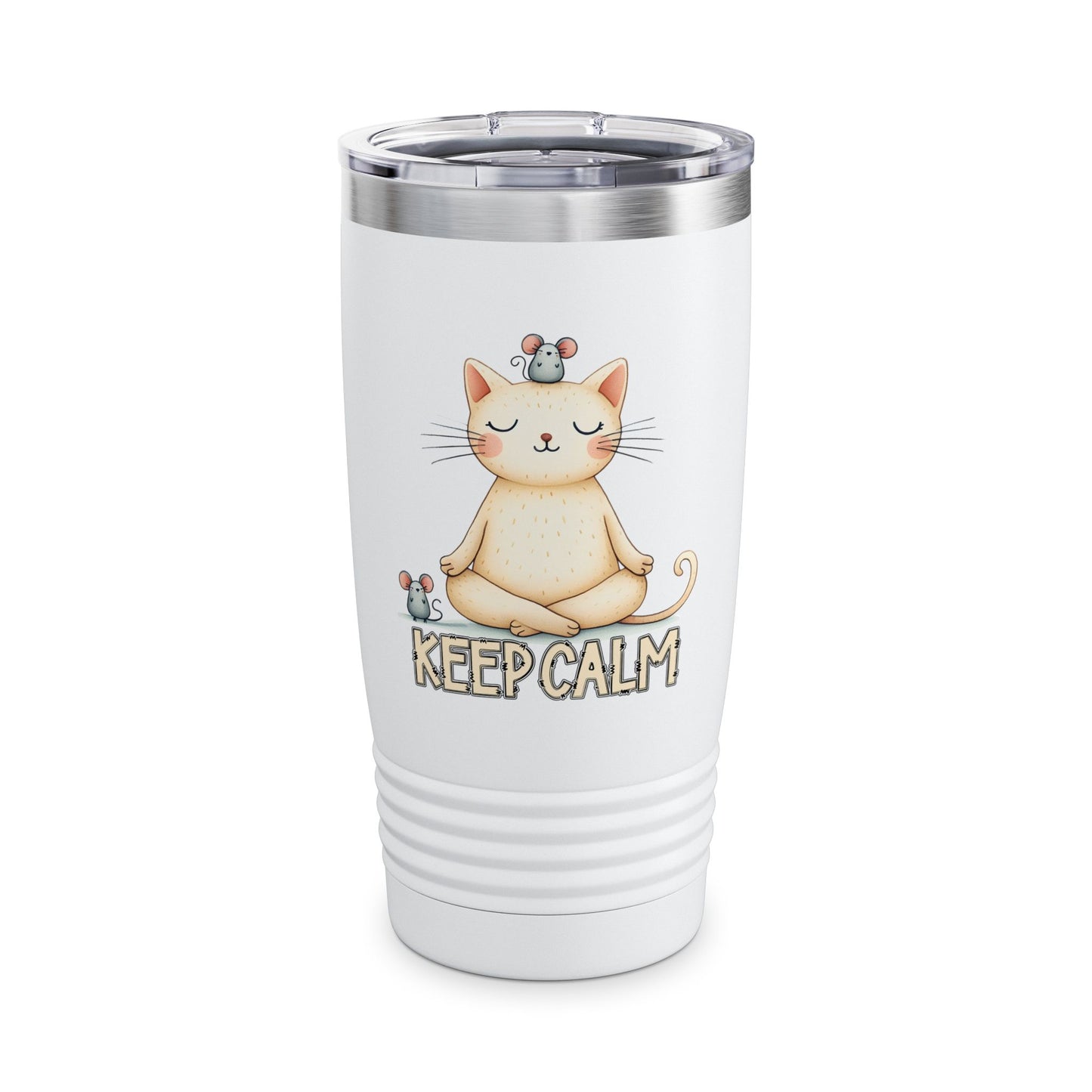 Keep Calm Cat Tumbler