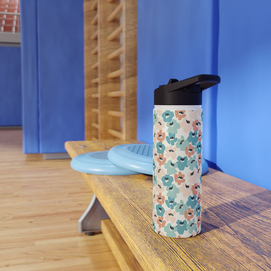 Floral Stainless Steel Water Bottle