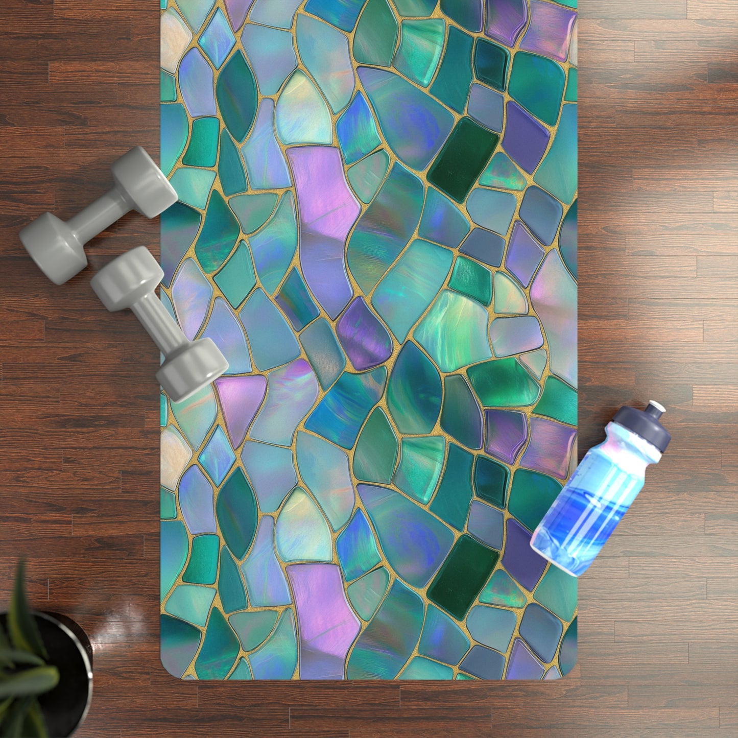 Serene Mosaic Rubber Yoga Mat