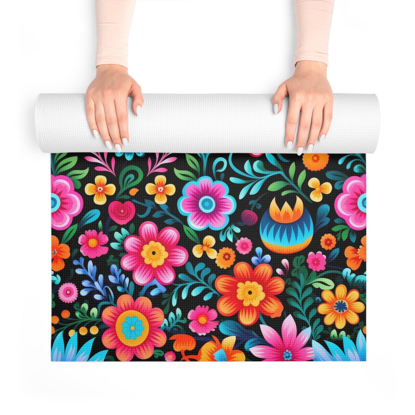 Vibrant Non-Slip Exercise Mat for Yoga