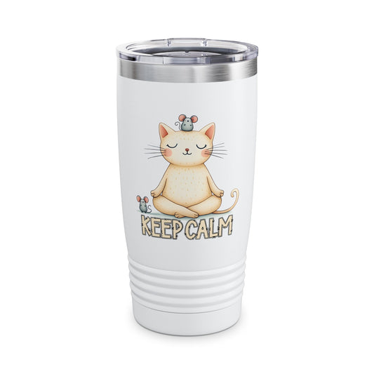 Keep Calm Cat Tumbler